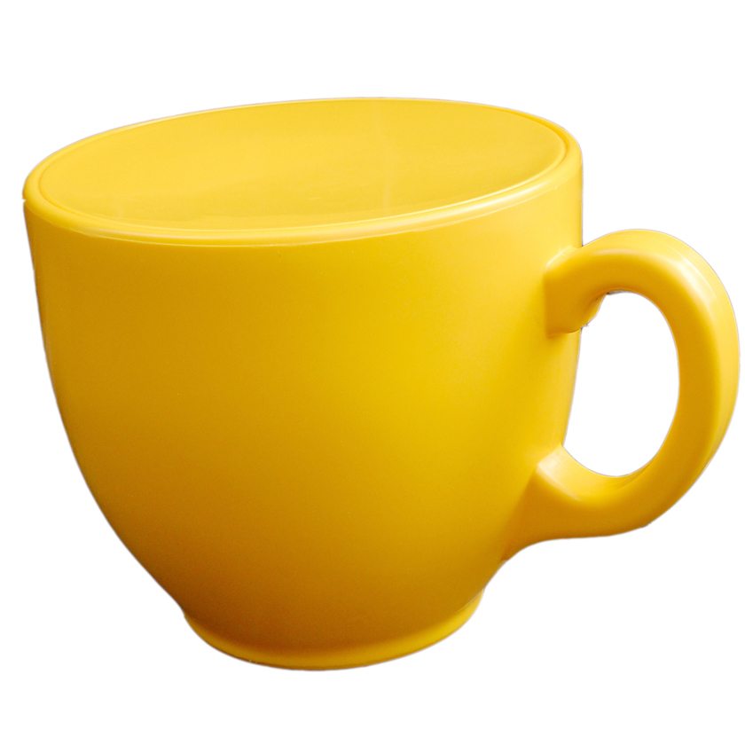 Tea Cup Stool Yellow